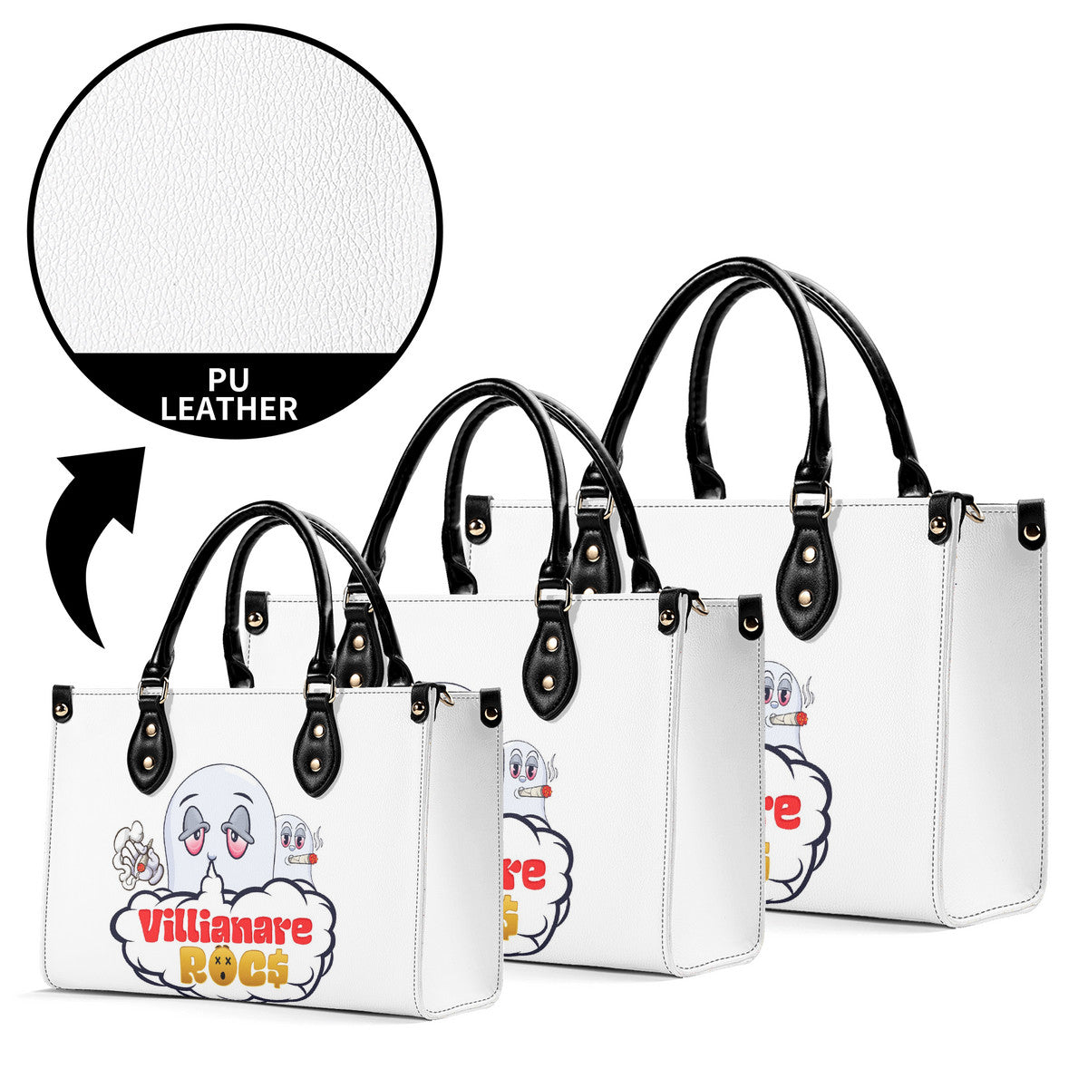 Villianare Rocs  Luxury Women PU Leather Handbag