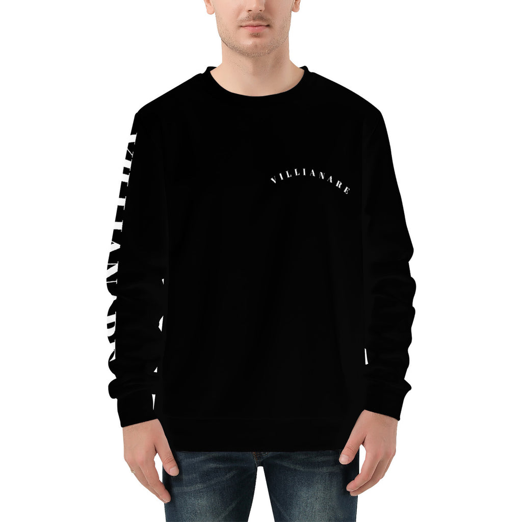 VILLIANARE BLACK /WHITE Men's All Over Print Sweater