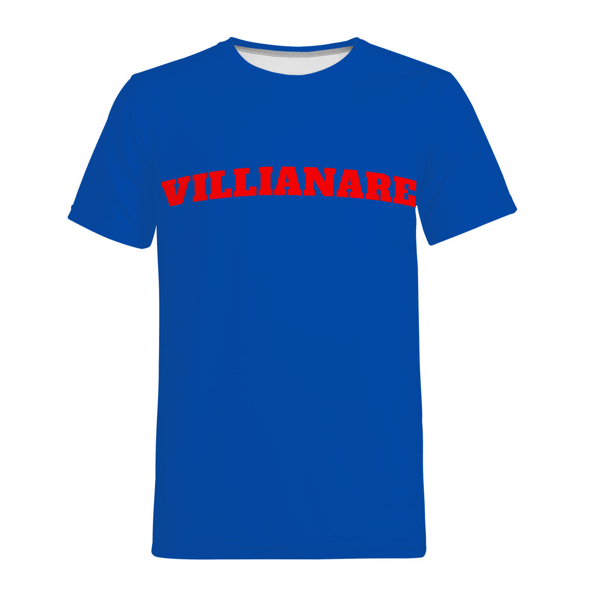 VILLIANARE BLUE RED LETTER  Print T-Shirt