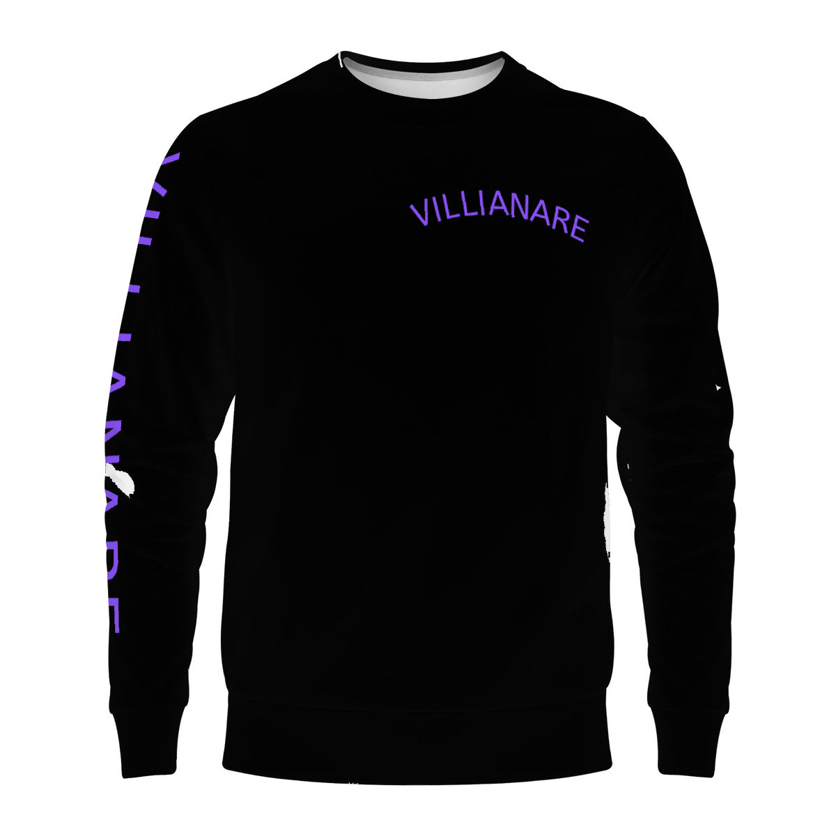 VILLIANARE Men's All OverBLACK/PURPLE  Print Sweater