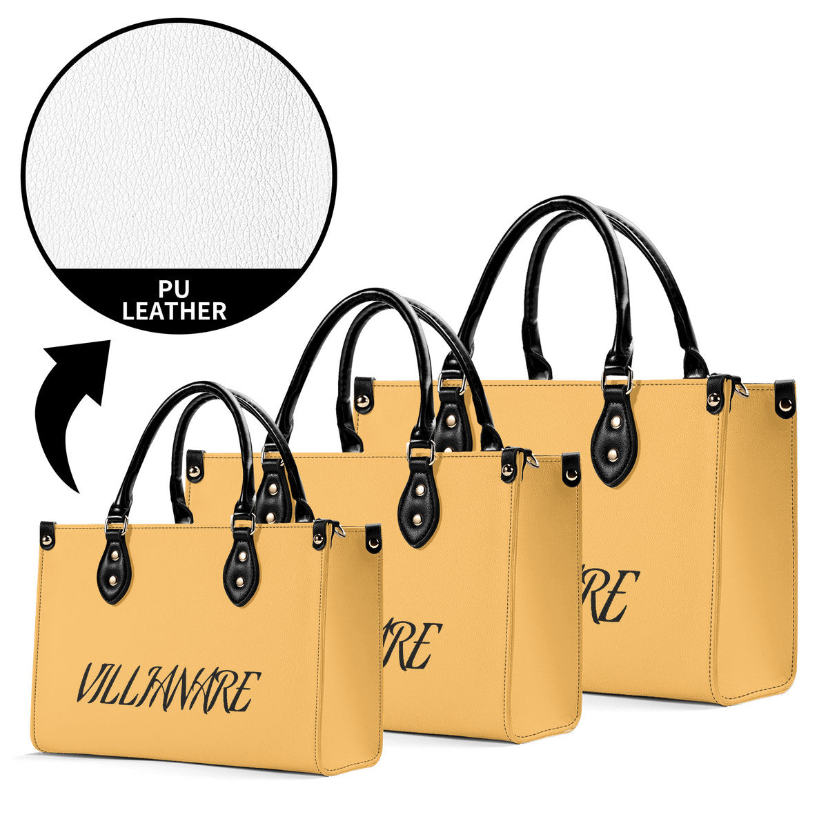 Multiple Sizes Upgraded VILIIANARE  Luxury Women PU Leather Handbag