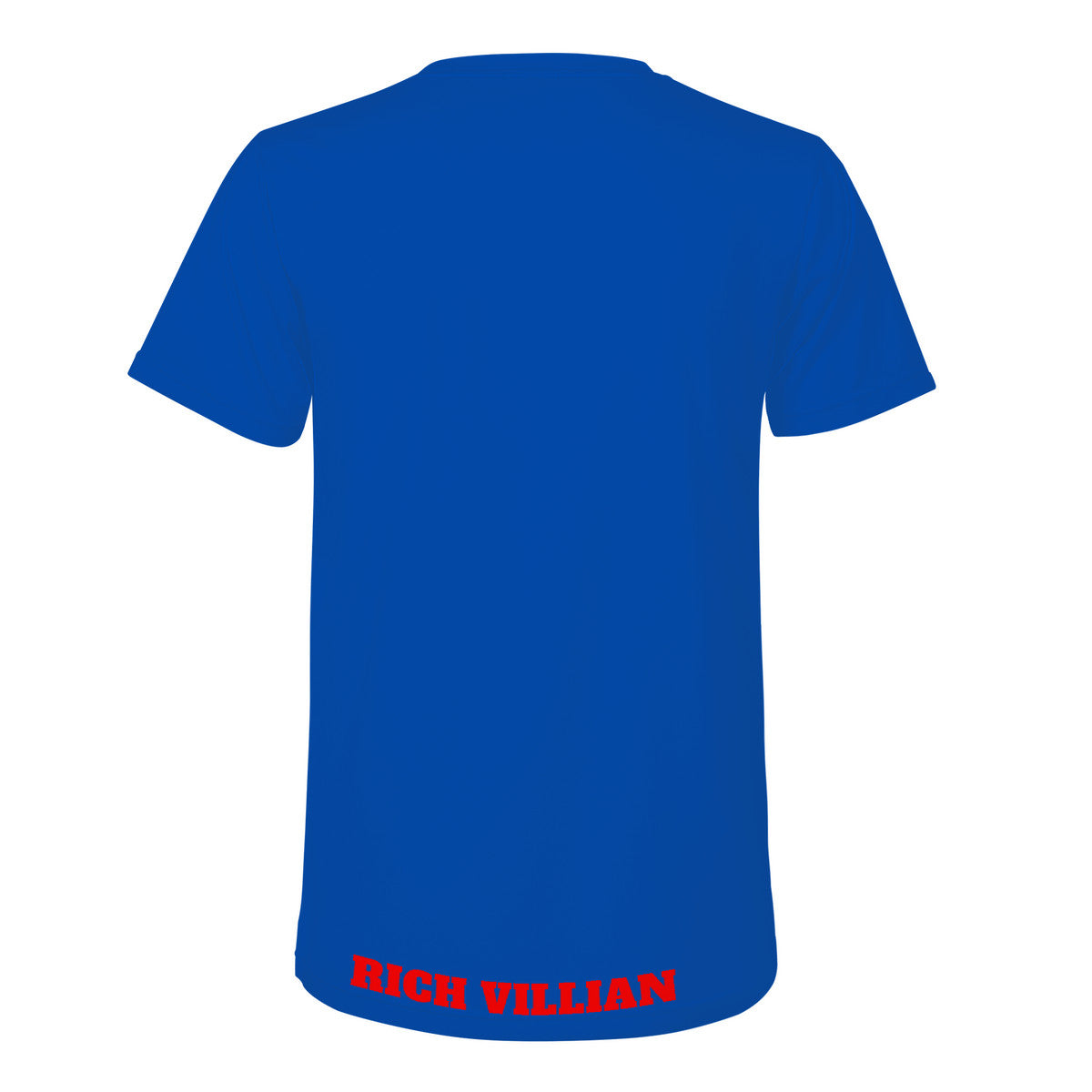 VILLIANARE BLUE RED LETTER  Print T-Shirt