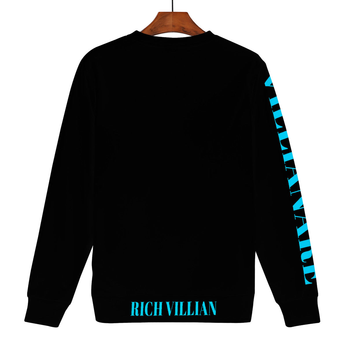 Villianare Men's Turquoise All Over Print Sweater