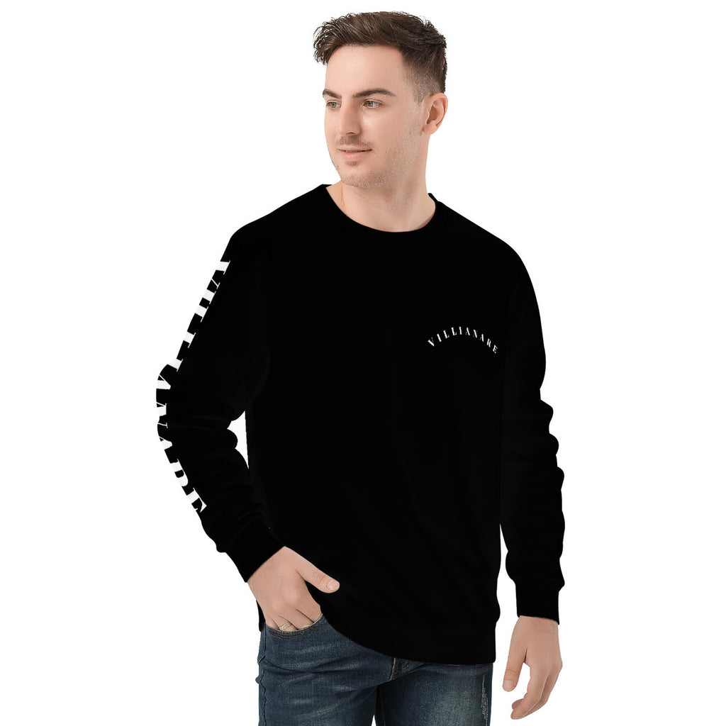 VILLIANARE BLACK /WHITE Men's All Over Print Sweater