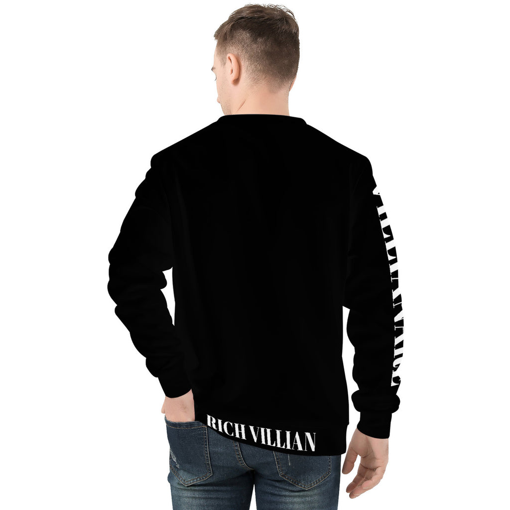 VILLIANARE BLACK /WHITE Men's All Over Print Sweater