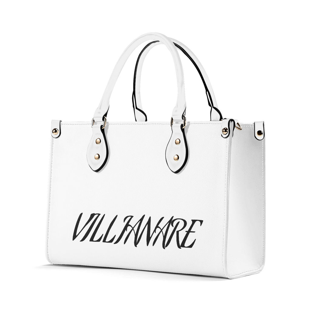 VILLIANARE WHITE  BLACK LETTER Women Leather Handbag