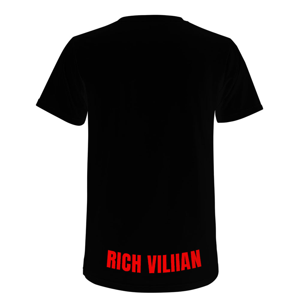 BLACK AND RED LETTER  All Over Print T-Shirt