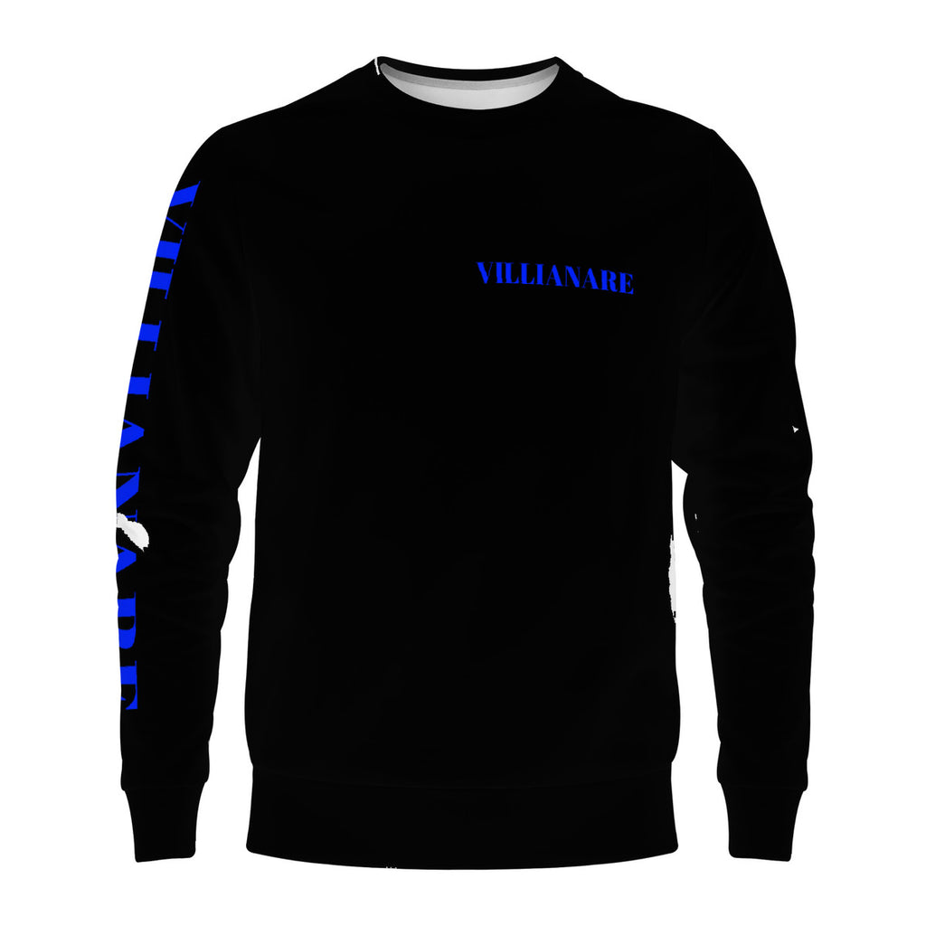 VILLIANARE BLACK/BLUE PRINT Men's All Over Print Sweater