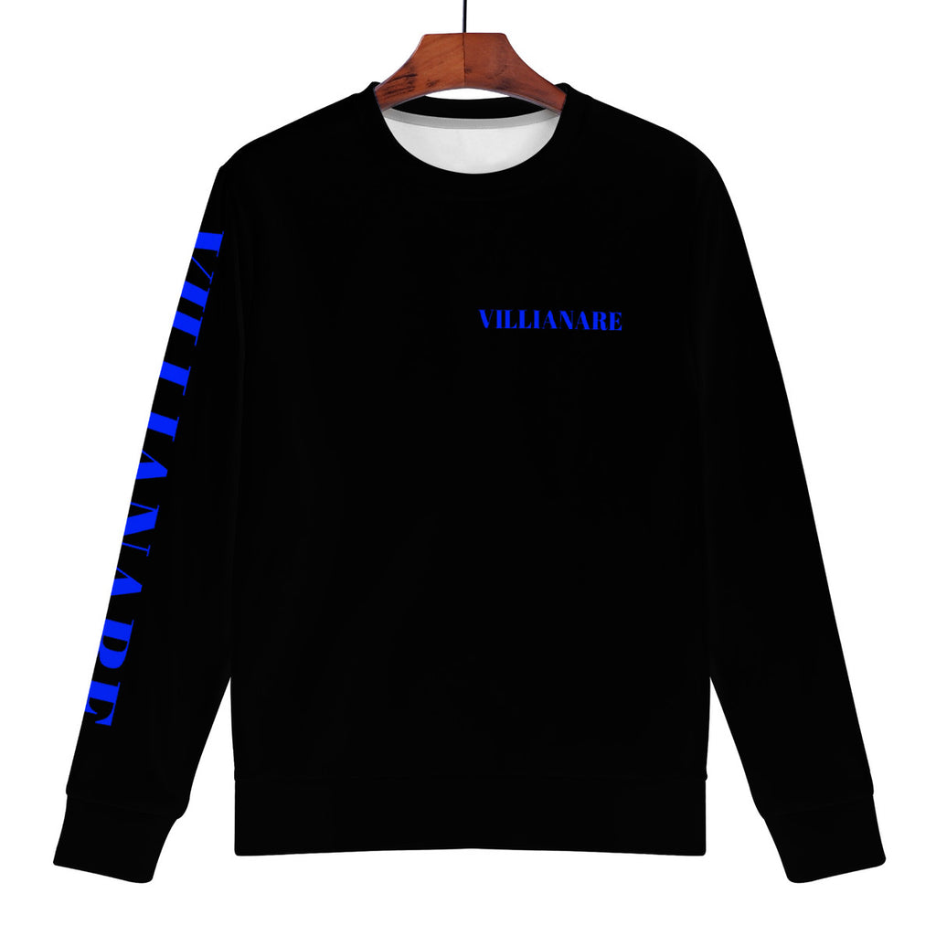 VILLIANARE BLACK/BLUE PRINT Men's All Over Print Sweater