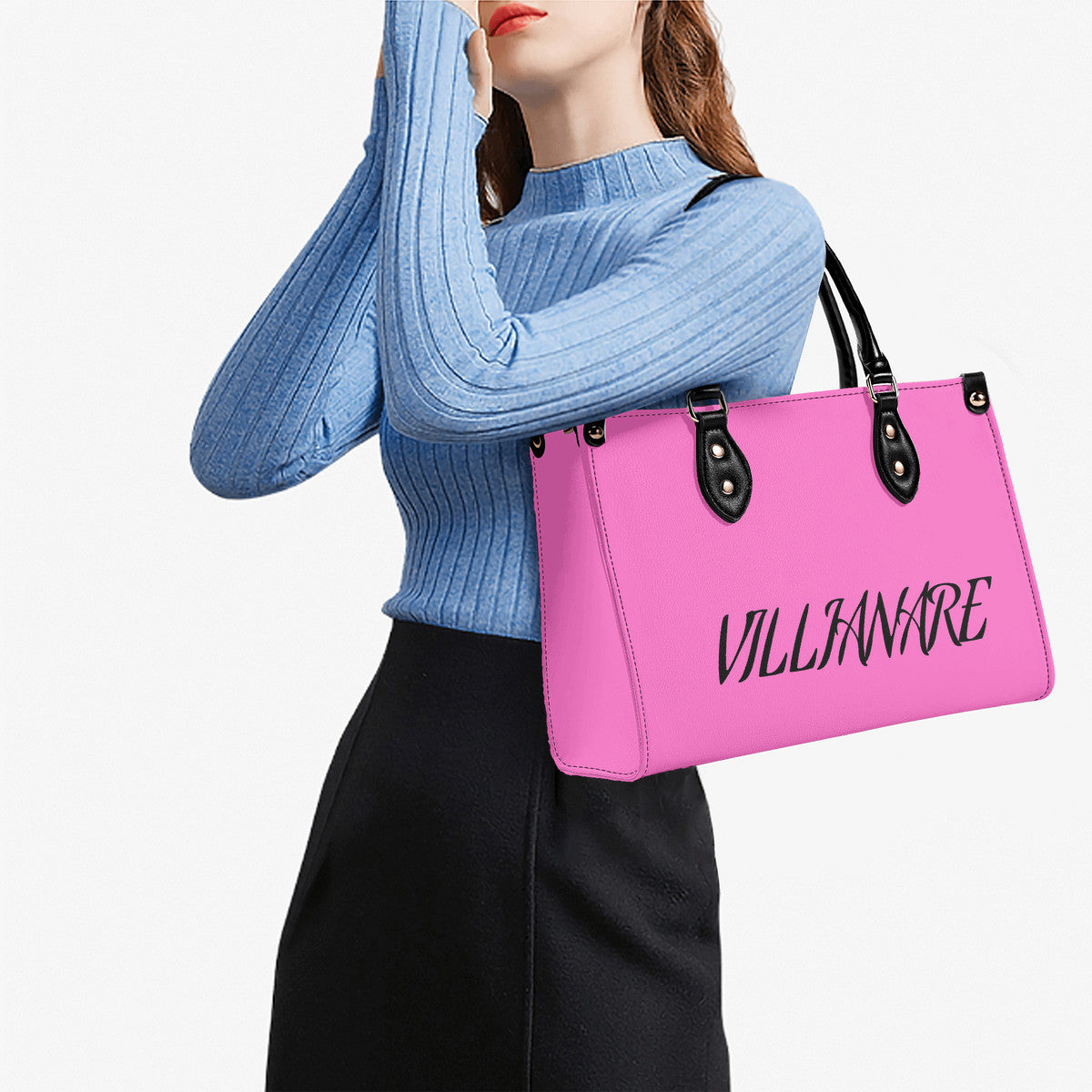 VILLIANARE PINK Luxury Women Leather Handbag